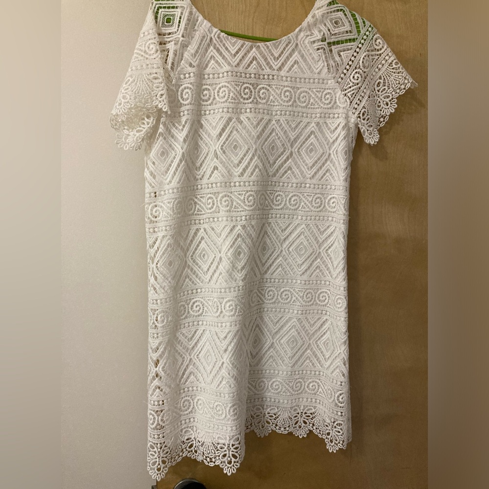 Madewell eyelet lace dress
